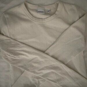 Aritzia Sunday Best LITTLE RIBBED LONGSLEEVE | Whisper White